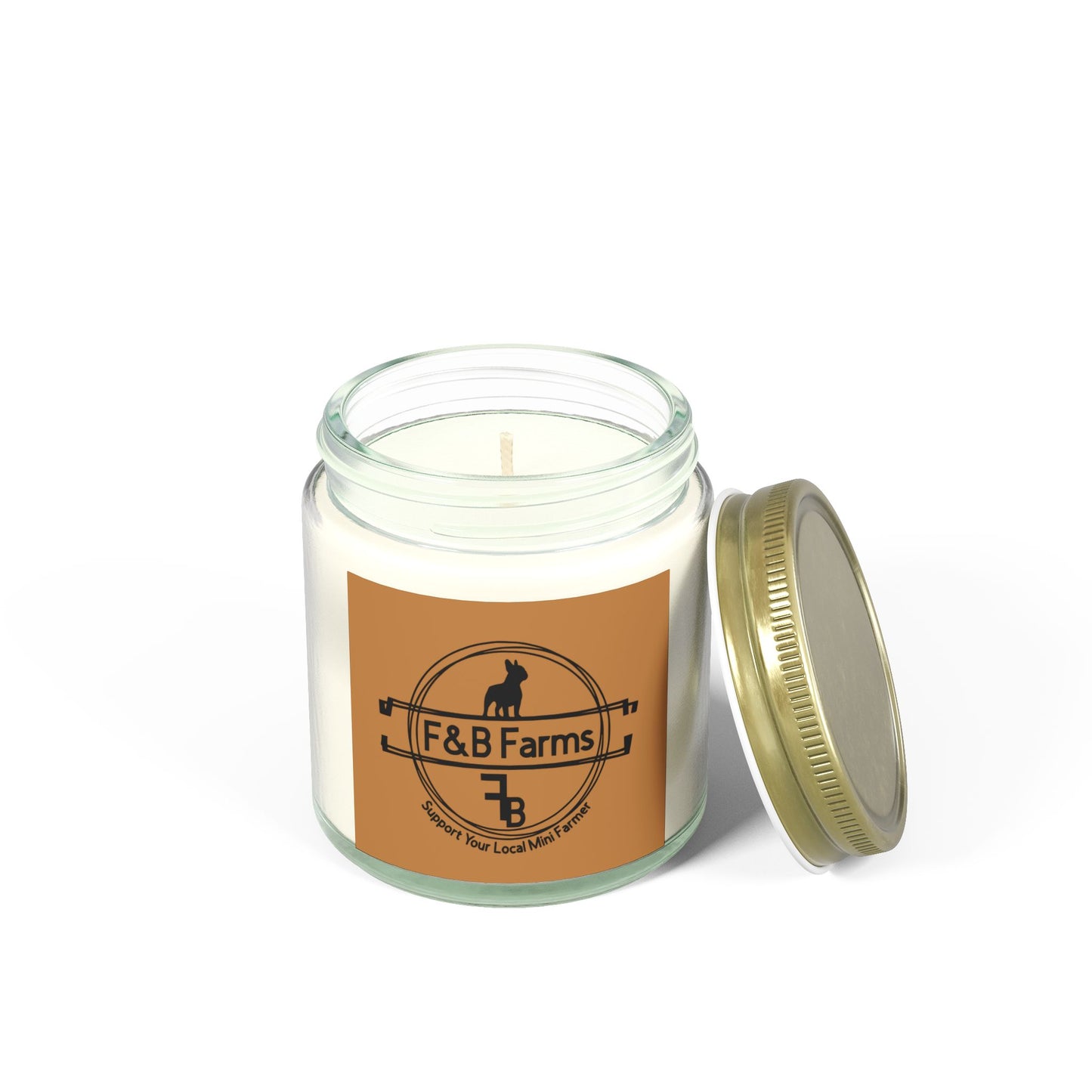 F&B Farms Scented Candles, Coconut Apricot Wax (4oz, 9oz)